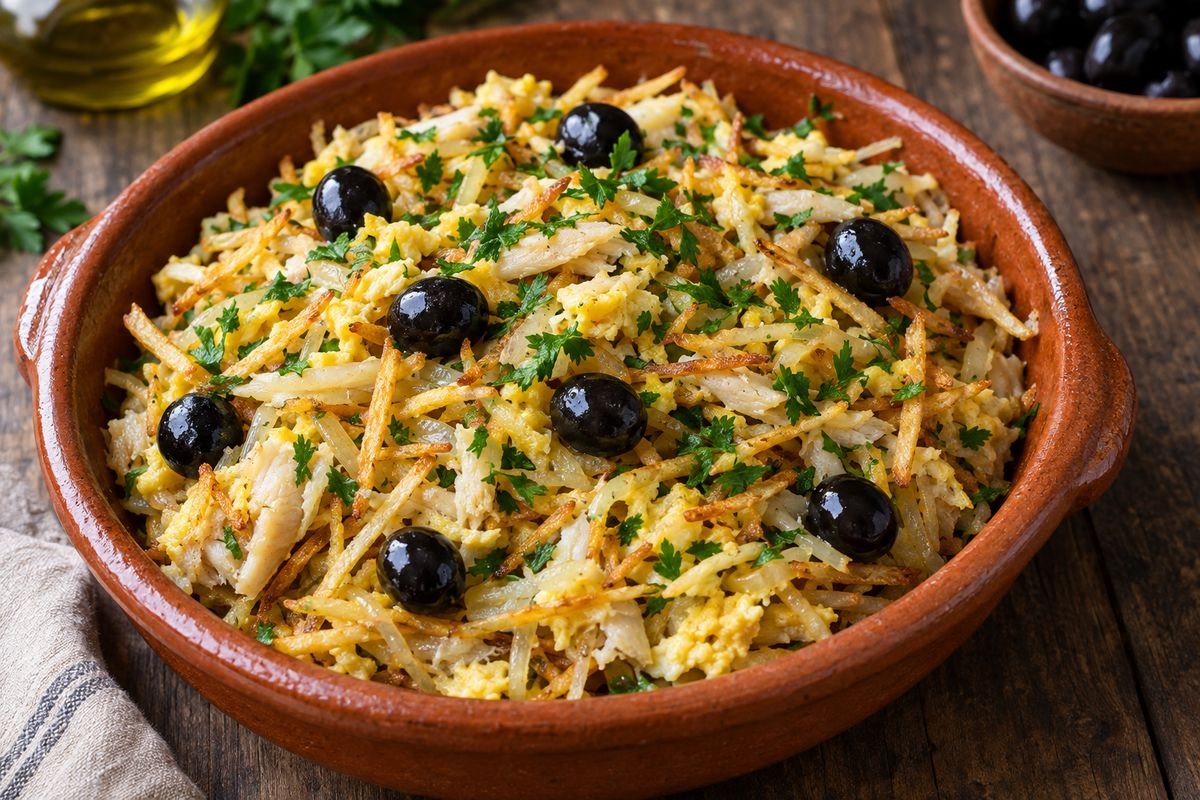 Bacalhau à Brás — Salt cod with eggs & crispy potatoes
